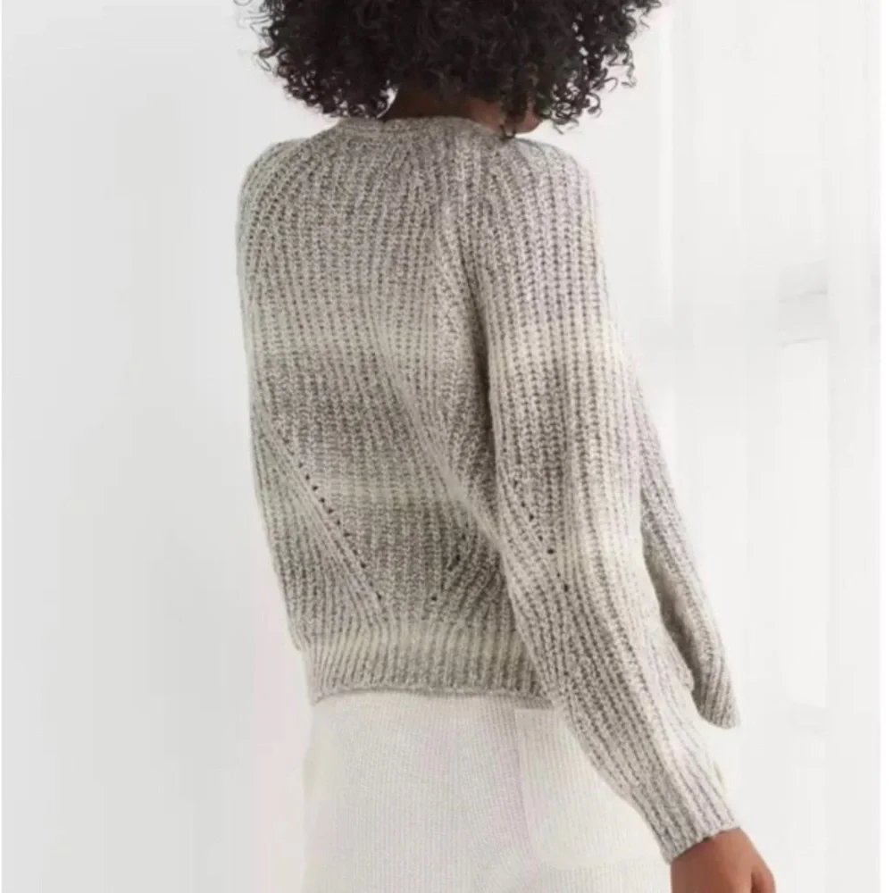 Aerie Space Dye Chunky Knit Crop Sweater M - Picture 2 of 8